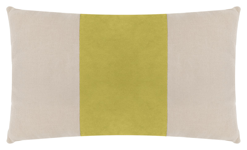 Quince Velvet Linen Kidney Pillow