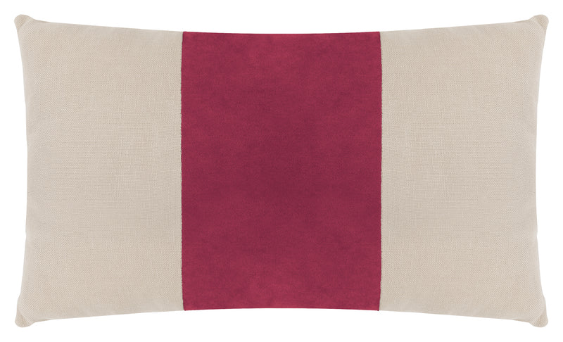 Blossom Velvet Linen Kidney Pillow