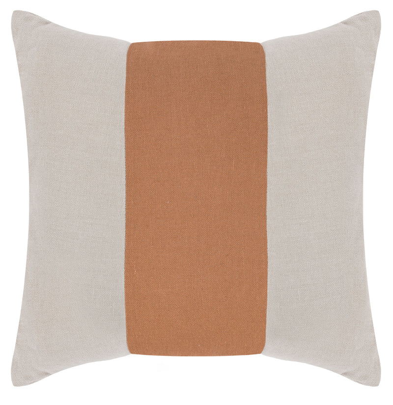 Terracotta Velvet Linen Throw Pillow - TP04-01-D