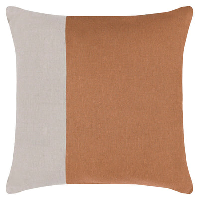 Terracotta Velvet Linen Throw Pillow - TP05-01-D