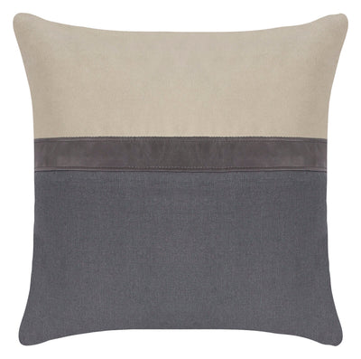 Toffee Velvet Linen Throw Pillow - TP07-01-A