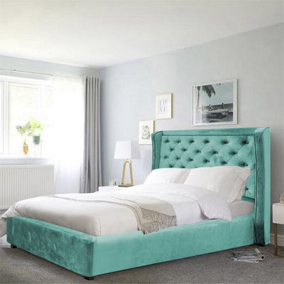 In House | Lychee Bed Frame Velvet - 200x100 cm