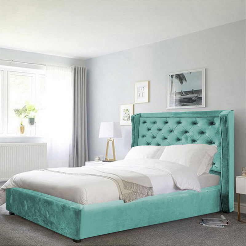 In House | Lychee Bed Frame Velvet - 200x140 cm