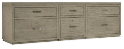 Linville Falls 96 Credenza with File and Two Lateral Files