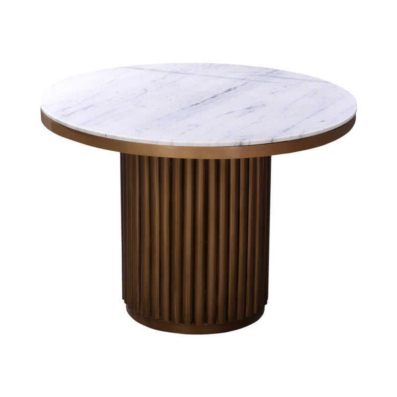 Tower Dining Table White Marble