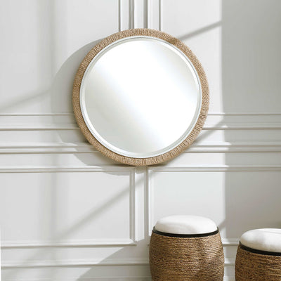 CARBET ROUND MIRROR - Al Rugaib Furniture (4674504982624)