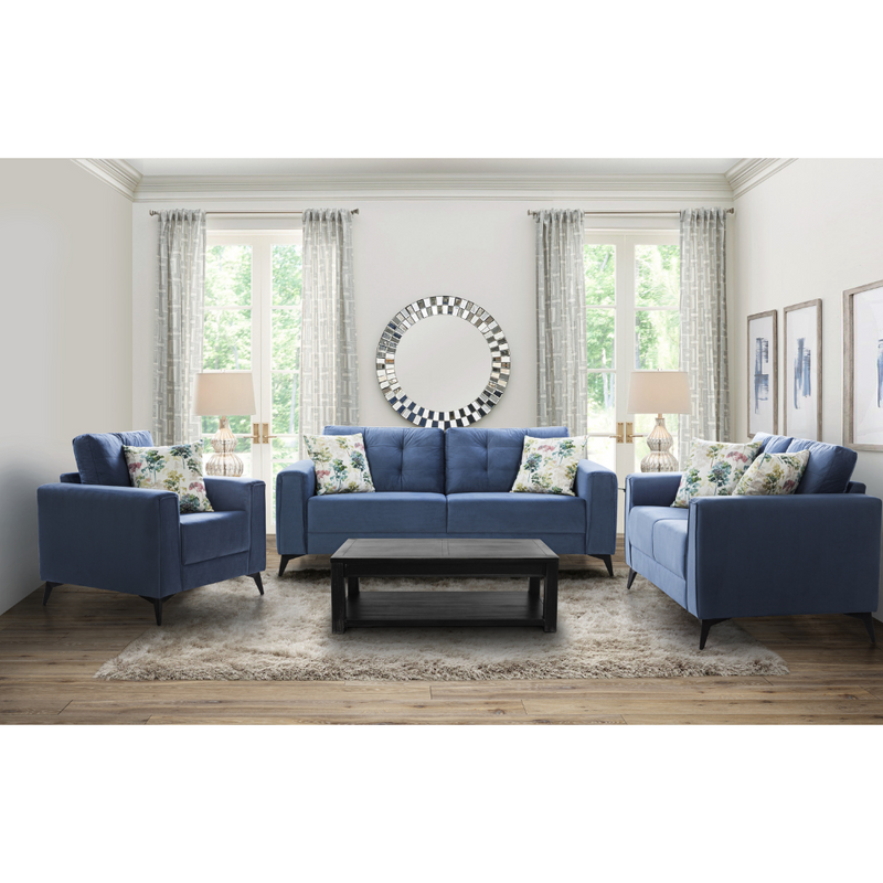 Brandon Beloved Dark Blue Sofa (6645528887392)