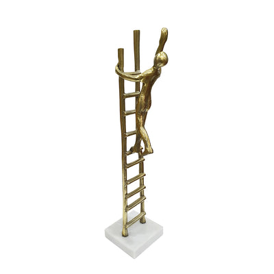 GOLD, LADDER SCULPTURE, PERSON CLIMBING (6608450781280)