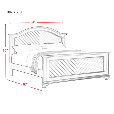 Brook White King Bedroom Set