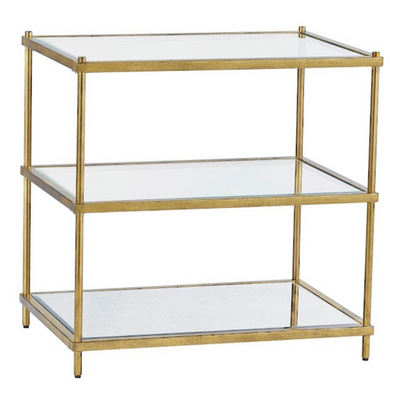 Champagne metal Side TABLE