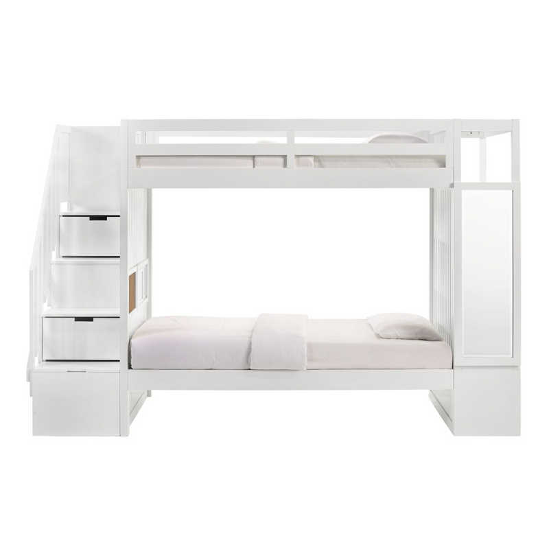 Brian Twin Over Twin Bunk Bed In White (6630958301280)