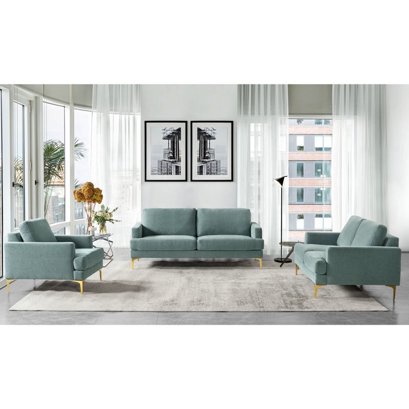 The Grey & Gold Loveseat