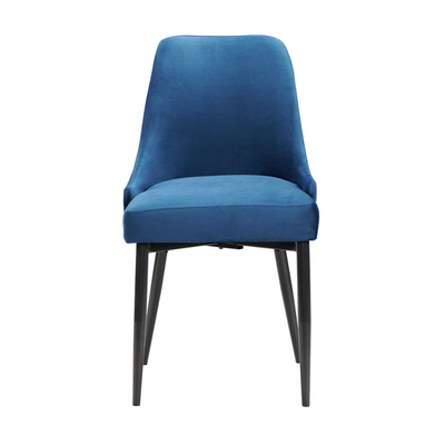 Celeste Dining Side Chair w/Blue Fabric (2 Per Carton)