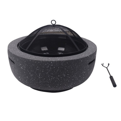 Round Firepit Dark Gray - F6017-DG (6624639221856)