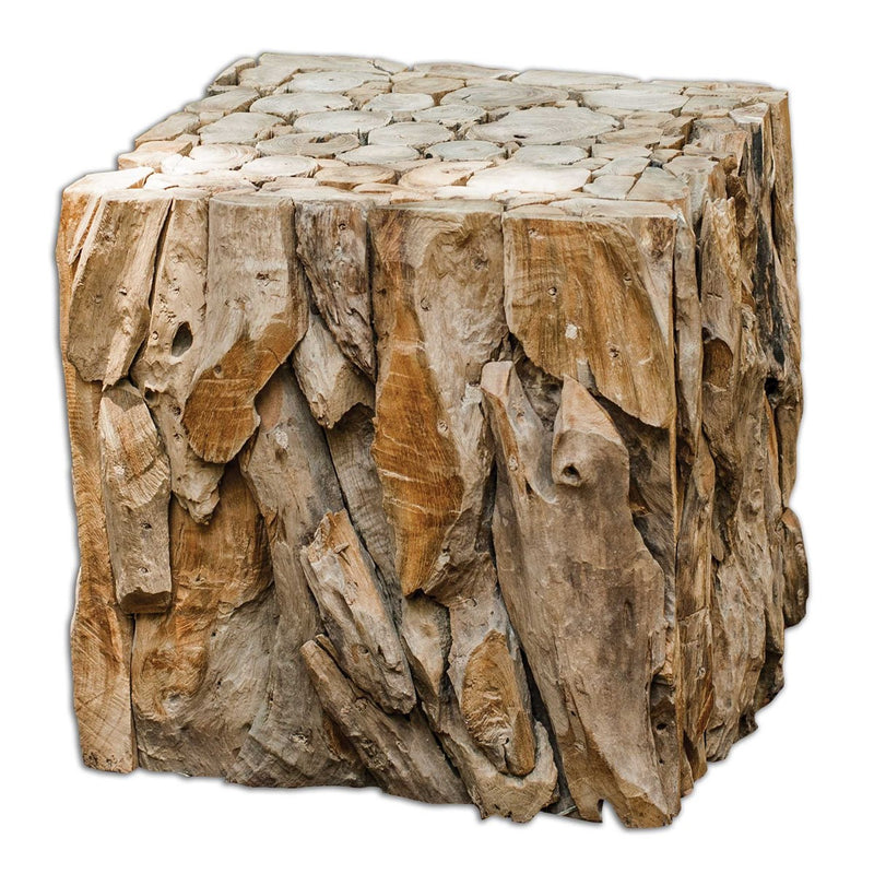 TEAK ROOT BUNCHING CUBE - Al Rugaib Furniture (4707358769248)