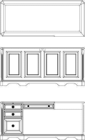 Brookhaven Left Pedestal Desk (6623103549536)