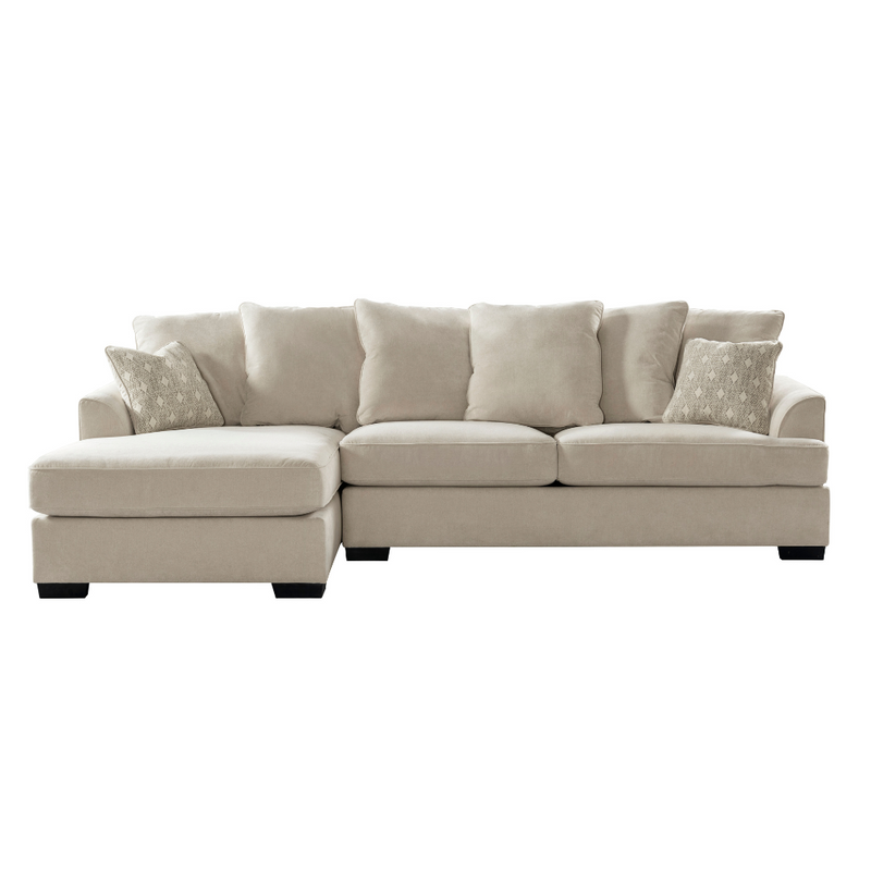 Donna Light Beige Sectional (6623748325472)