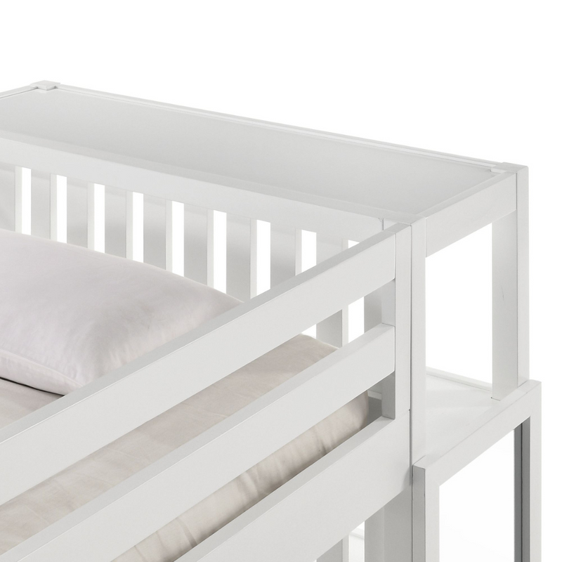 Brian Twin Over Full Bunk Bed W/Three Storage Drawers In White (6630958334048)