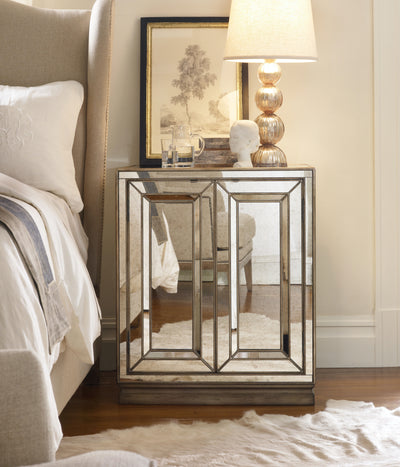 Two-Door Mirrored Nightstand - Visage (2097320034400)