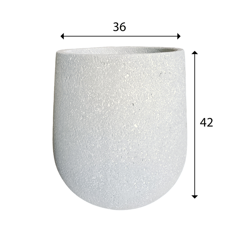 Grey Foam Indoor/Outdoor Plant Pot By Roots36W36D42H.