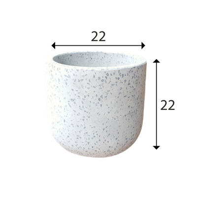 Grey Terrazzo Indoor/Outdoor Plant Pot By Roots22W22D22H.