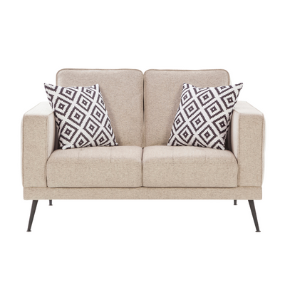 Eugene Euphoric Beige Loveseat (6645527085152)