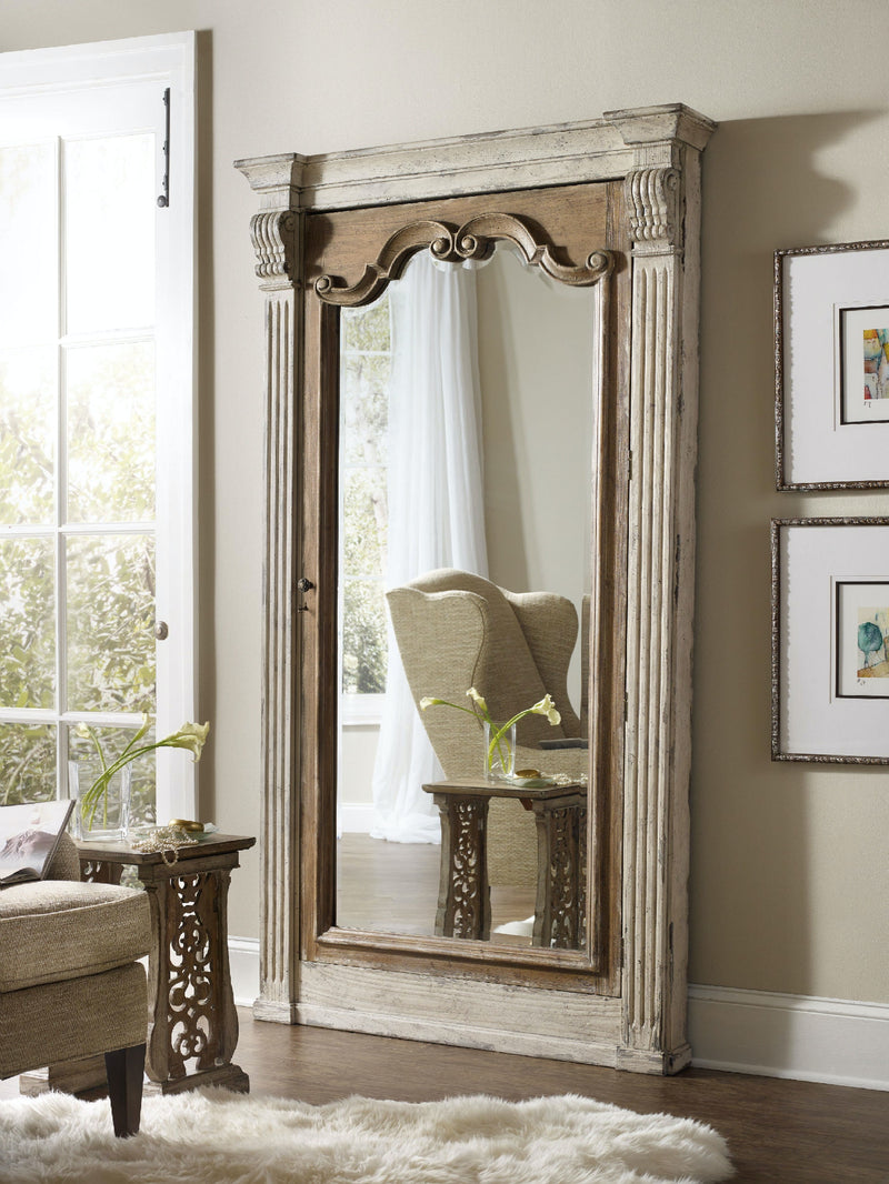 Floor Mirror w/Jewelry Armoire Storage (2107702018144)