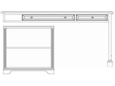 Home Office Brookhaven Peninsula Desk - Al Rugaib Furniture (4685991968864)