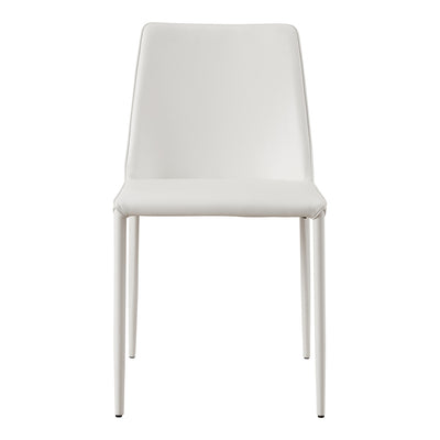 Nora Dining Chair White Vegan Leather-M2