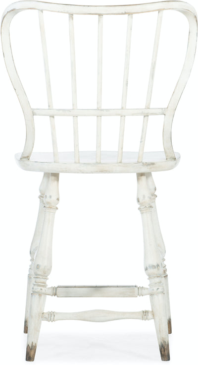 Spindle Back Counter Stool-White (4688710172768)