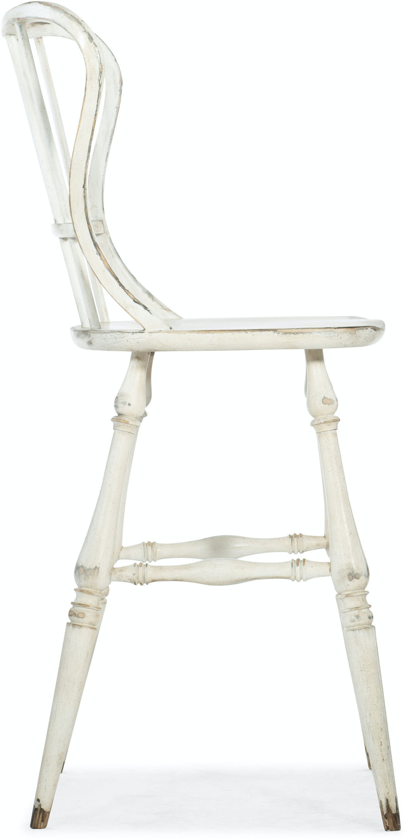 Spindle Back Bar Stool-White (4688710271072)