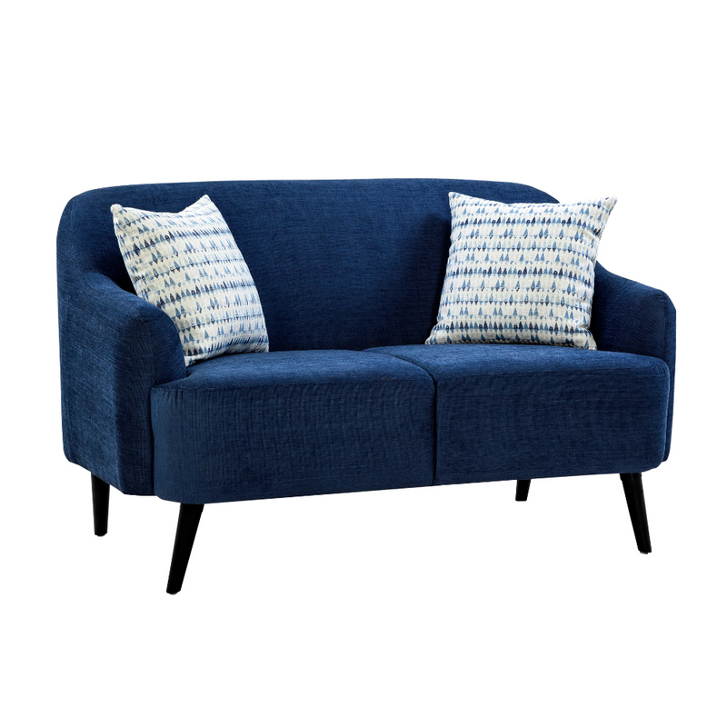 Nelson Winsome Dark Blue Loveseat (6645528789088)