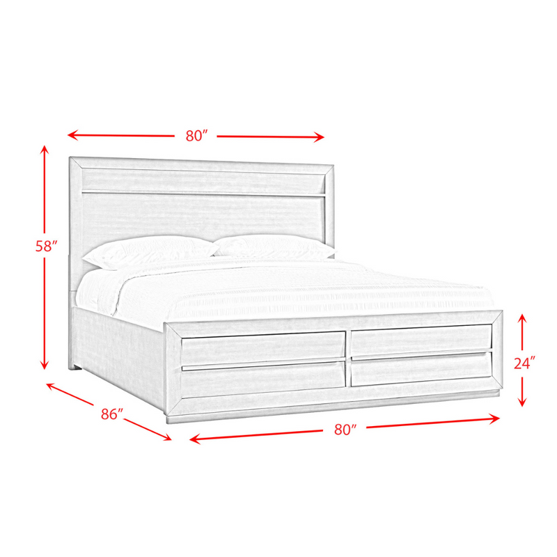 Nashville Grey Bed (6589683957856)