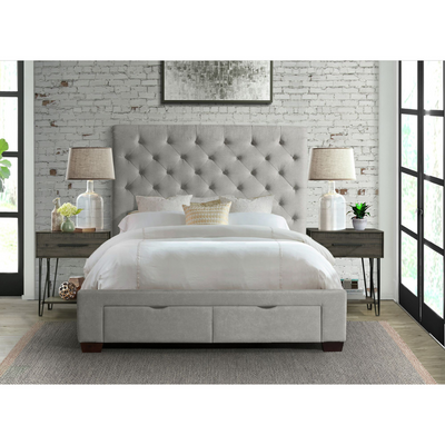 Waldorf Storage Bed Boulder Grey