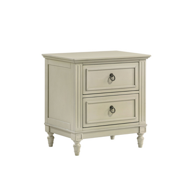 Gianna Youth Two Drawers Nightstand White (6630959120480)