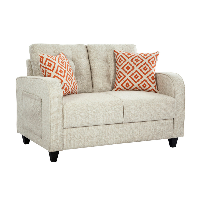 Fullerton Fantasy Beige Loveseat (6645529575520)