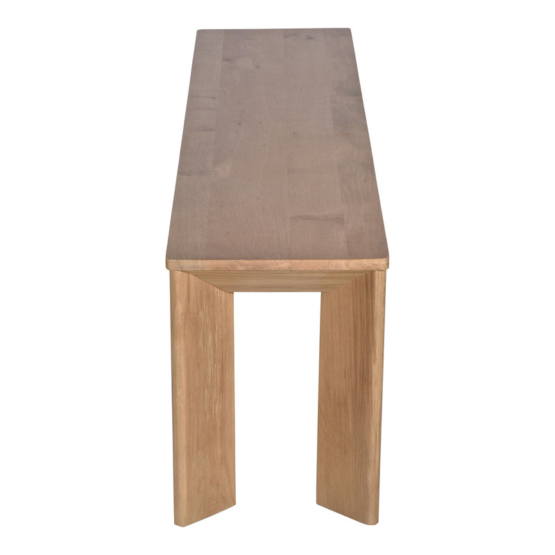 Angle Oak Dining Bench Large