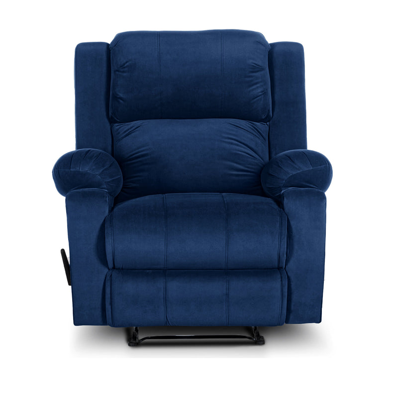 In House Rocking & Rotating Recliner Upholstered Chair with Controllable Back - Blue-905140-B (6613413298272)