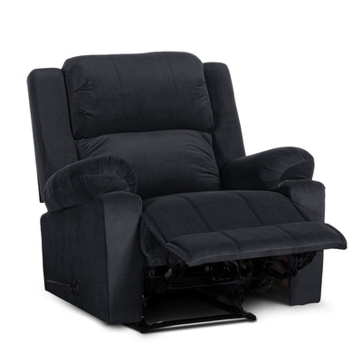 In House Classic Recliner Upholstered Chair with Controllable Back - Dark Grey-905138-DG (6613412479072)