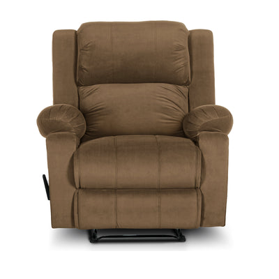 In House Classic Recliner Upholstered Chair with Controllable Back - Light Brown-905138-BE (6613412348000)