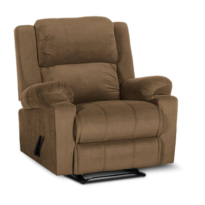 In House Classic Recliner Upholstered Chair with Controllable Back - Light Brown-905138-BE (6613412348000)