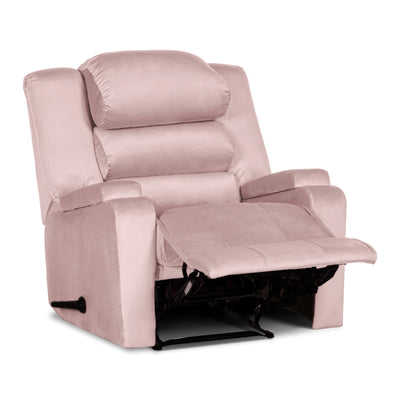 In House Rocking & Rotating Recliner Upholstered Chair with Controllable Back - Light Grey-905149-G (6613417656416)