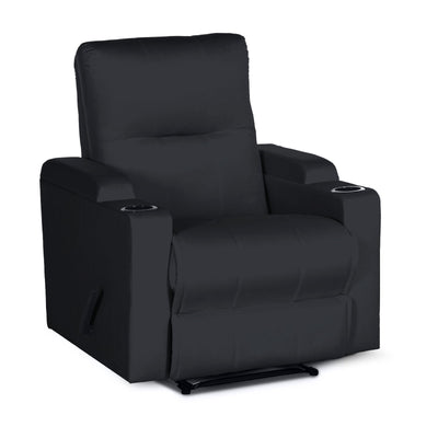 In House Classic Recliner Upholstered Chair with Controllable Back - Dark Grey-905150-DG (6613418082400)