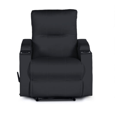 In House Classic Recliner Upholstered Chair with Controllable Back - Dark Grey-905150-DG (6613418082400)