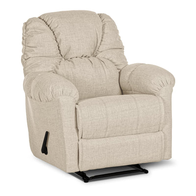 American Polo Classical Linen Recliner Upholstered Chair with Controllable Back - Onion Beige-905165-P (6613423587424)