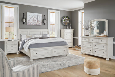 King Sleigh Bedroom Set (6602228727904)