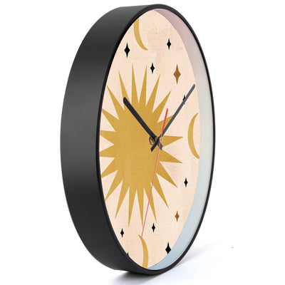 Wall Clock Decorative Sun moon Battery Operated -LWHSWC30B-C14 (6622831706208)