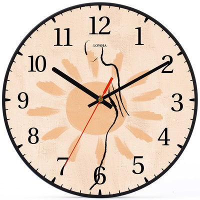 Wall Clock Decorative sun women Battery Operated -LWHSWC30B-C24 (6622832033888)