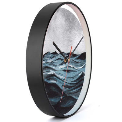 Wall Clock Decorative ocean dark blue Battery Operated -LWHSWC30B-C7 (6622831444064)