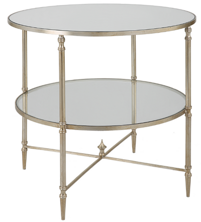 Henzler 68 W x 66 H x 68 D Round End Table with Mirror Top